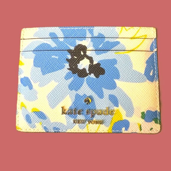Kate Spade New York Floral Card Holder with Box and Tags NWT - Picture 10 of 12